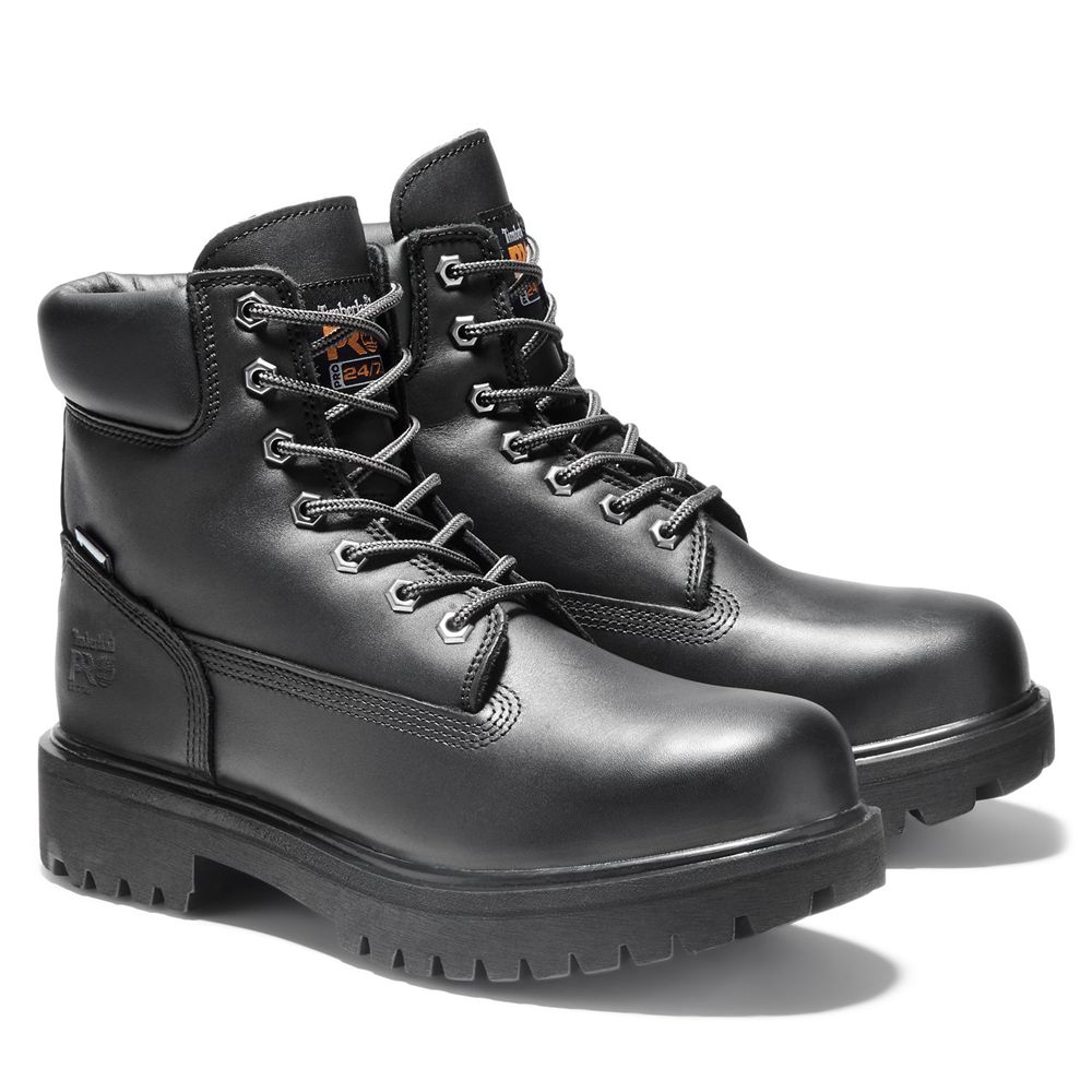 Botas Pro Timberland Hombre Pro Direct Attach 6\" Soft Toe Negras - Chile ECD-904523